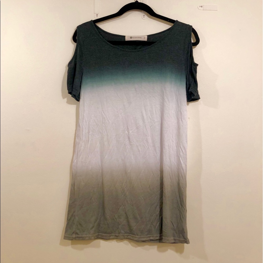 Impeccable Pig Ombré Tie Dye Mini Shift Dress